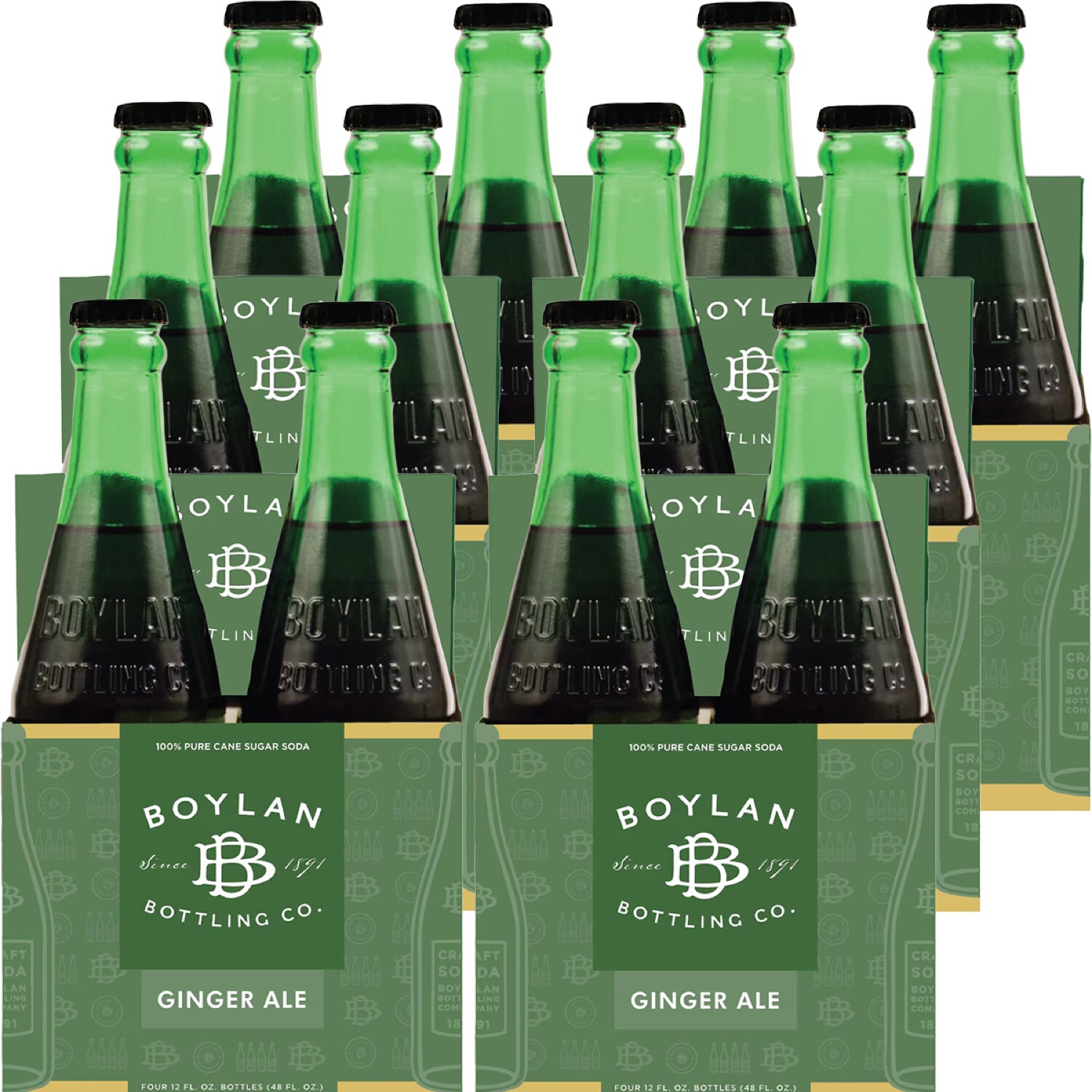 Boylan's Ginger Ale, Glass Bottles, Case